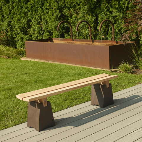 Banco de jardín Bauhaus 1070A | Decoracion 999