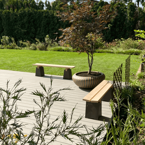Banco de jardín Bauhaus 1070A | Decoracion 999