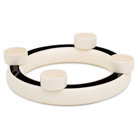 Anillo florero 735B con portavela 735B | Decoracion 007-1