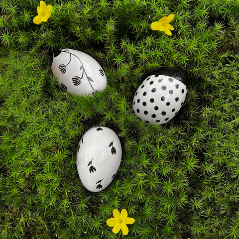 Set de huevos de Pascua Ritz transparente de 3 piezas HB 753 753 | Decoracion 999