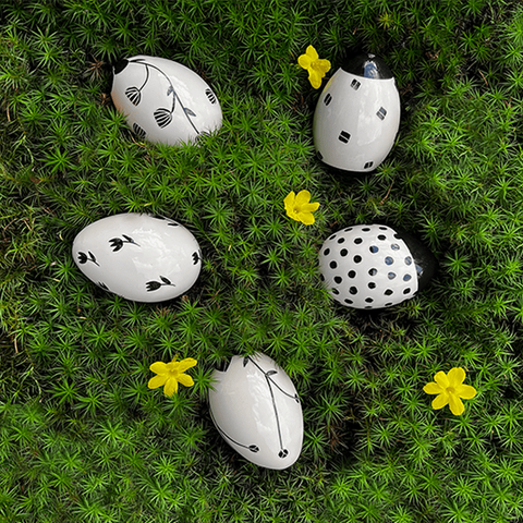 Set de huevos de Pascua Ritz transparente de 5 piezas HB 753 753 | Decoracion 999