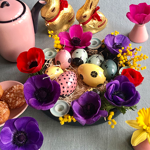 Nido de huevos de Pascua 8 piezas HB 735A 735A | Decoracion 999