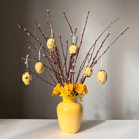 Set de huevos de Pascua y florero 7 piezas HB 726B 726 | Decoracion 999